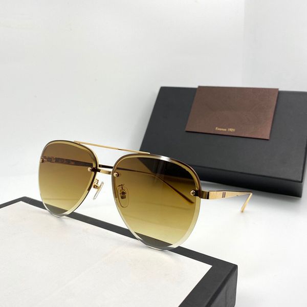 

0436s designer sunglasses connected lens oval semi-rimless style 0436 sunglasses popular goggle come with case uv 400