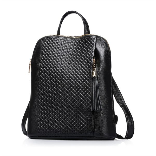 

nesitu new fashion blue black red genuine leather women backpack female girl backpacks ladies shoulder bag #m0718