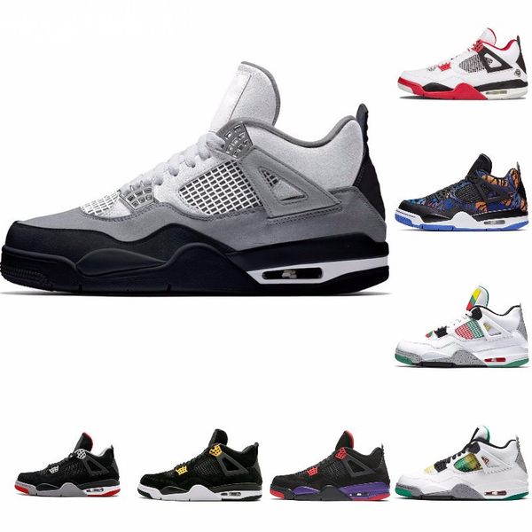 

cool grey 4 pure money metallic pack men basketball shoes 4s pine green court purple university orange red sneaker j#07-363