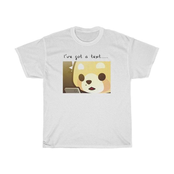 

aggretsuko liebe insel meme text t shirt anime cartoon lustigen slogan
