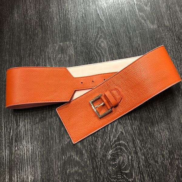 

yoloagain женщин натуральная кожа широкий ремень ремень леди досуг платье пальто пояса, Black;brown