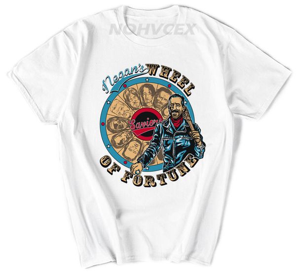 

negan футболка мужчина лето o шея команды тройники для взрослых новой tee shirt the walking dead
