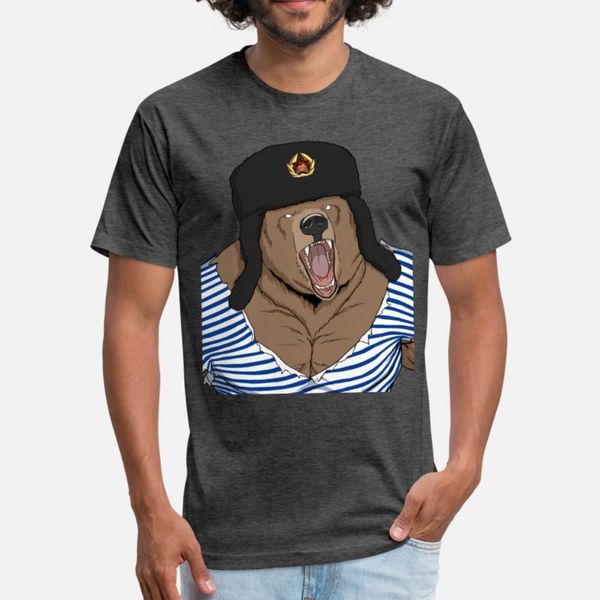 

russia bear gift idea for russians t shirt men create tee shirt s-xxxl novelty fit authentic summer style standard shirt