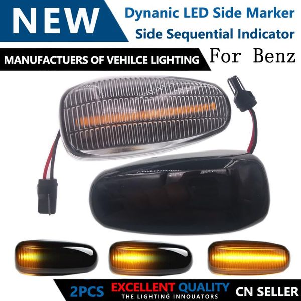 

led dynamic side marker turn signal indicator light sequential blinker for w901w670 w414 w638 w140 w202 w163 r129