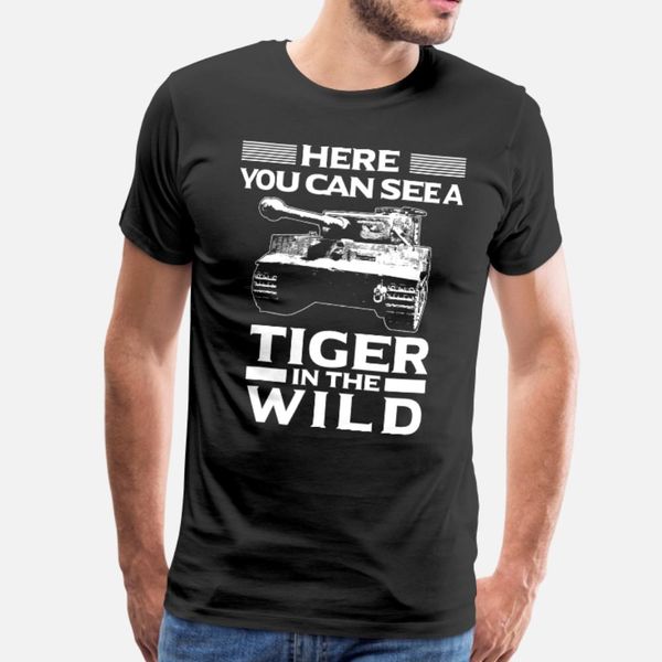 

panzer tank tiger military wild present gift t shirt men designing short sleeve s-xxxl pictures crazy authentic summer vintage shirt