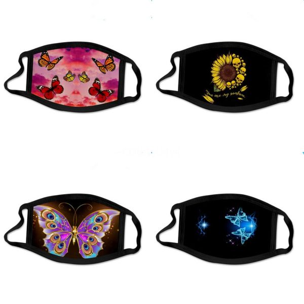 

biden mask face mask floral printed chiffon double layer sunshade mouth masks multi function neckerchief for outdoor cy #151#766