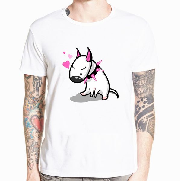 

2019 men's bull terrier t shirt men 2019 new arrival fashion t-shirt short sleeve hipster funny t shirt streetwear