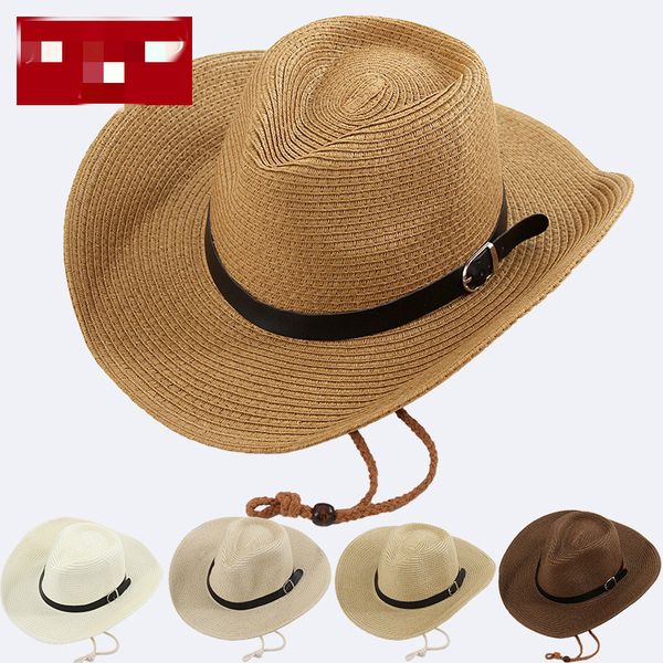 

2020 panama hat summer sun hats for women man beach straw hat for men uv protection cap chapeau femme 2020, Blue;gray