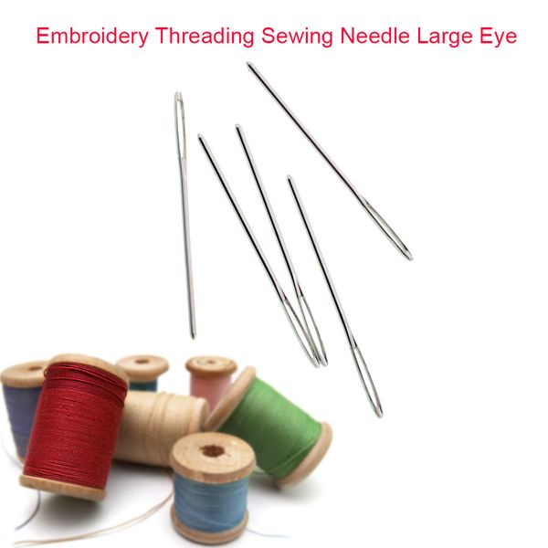

25pcs household tool diy embroidery threading sewing needle large eye hand craft