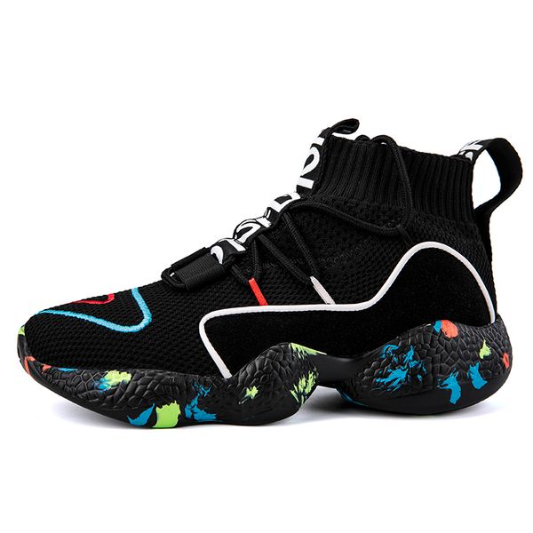 

men's fashion sneakers plus size spring comfortable mens casual shoes slip on lightweight male walking flats, Black