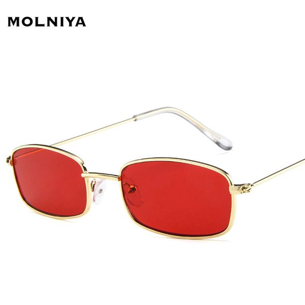 

new fashion metal small square sunglasses men women trend vintage sun glasses multicolor eyeglasses uv400, White;black
