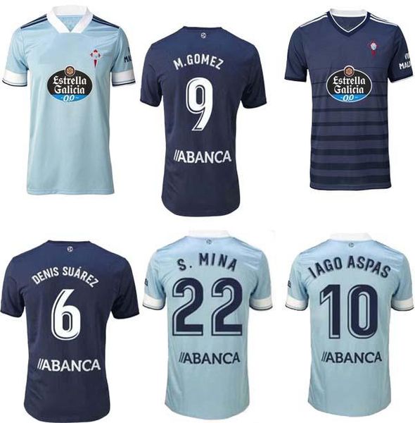 

new 2020 2021 rc celta de vigo soccer jersey lobotka iago aspas santl mina football shirt sisto boufal camiseta futbol kit, Black;yellow