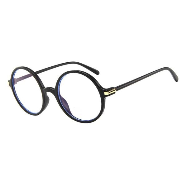 

sun-glasses women christmas oval round clear len glasses vintage geek nerd retro style frame protection eyewear sunglasse women, Black