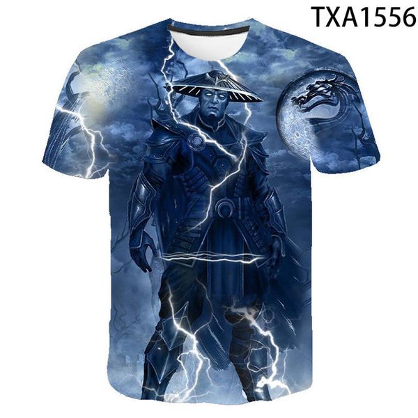 

new mortal kombat clothing street trend fun wild 3d print shirts aesthetic hentai anime men clothing