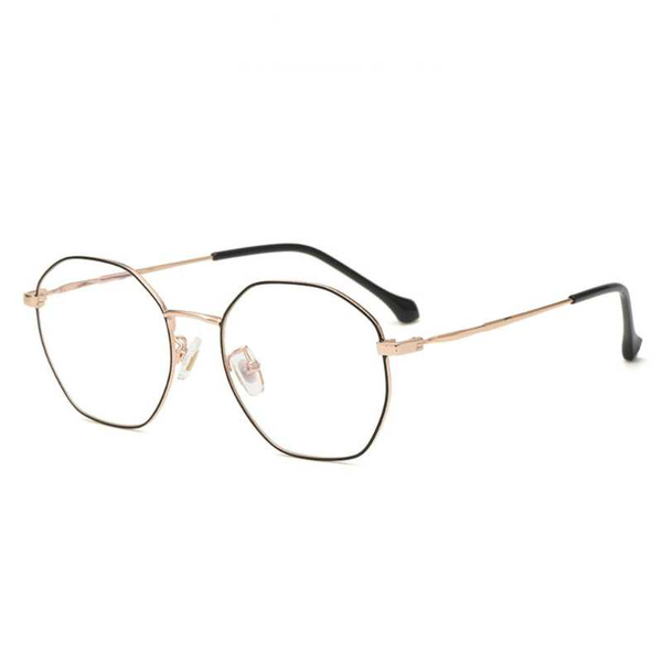 

eyewear anti-blue light mirror frame retro flat frame, Black