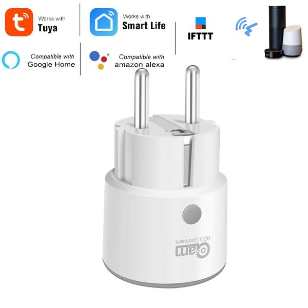 

neo coolcam type e smart plug wifi wireless smart outlet with power energy monitor compatible with alexa echo google home ifttt