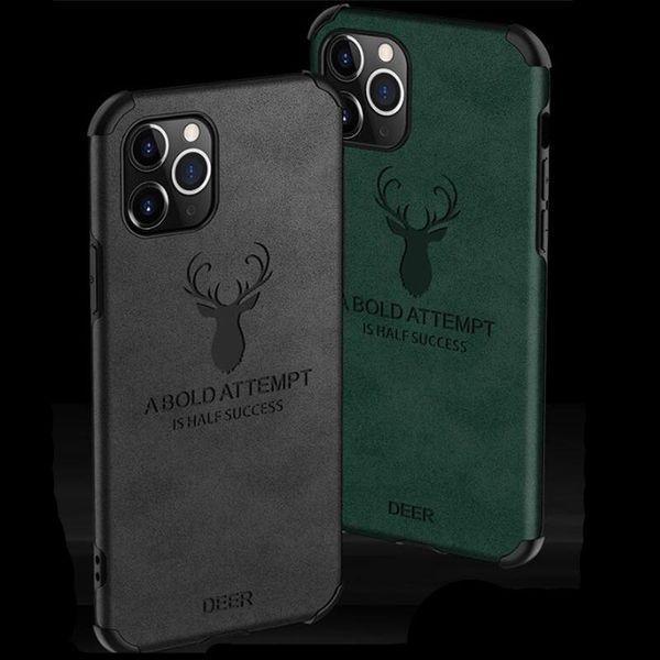 

cgjxssoft cloth phone case for iphone 5 5s se 6 6s 7 8 plus deer head cloth cover for iphone 11 pro max x xs xr max silicon back case