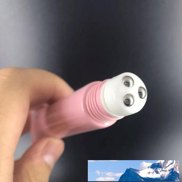 20g verde rosa vazio cosmético cosmético tubo macio com 3 contas rolos creme de olho gel de óleo essencial recipientes 20pcs