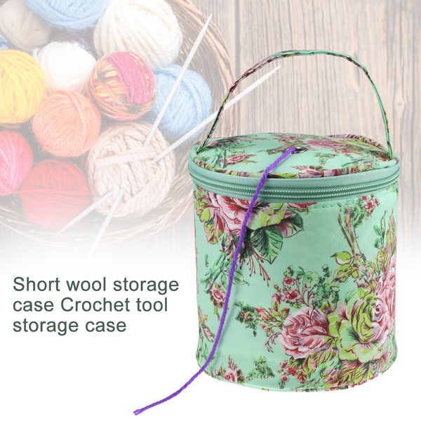 

crochet hook knitting tote yarn storage bag home lightweight with handle needle
