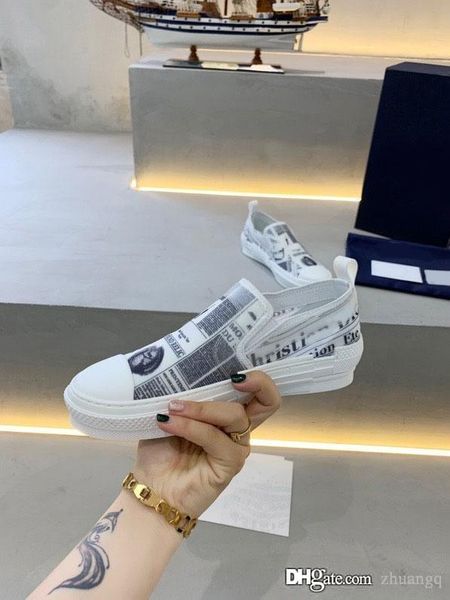

b23 low sneakers oblique daniel asham newspaper mens casual shoes transparent letters skateboard shoes men women low help canvas shoes, Black