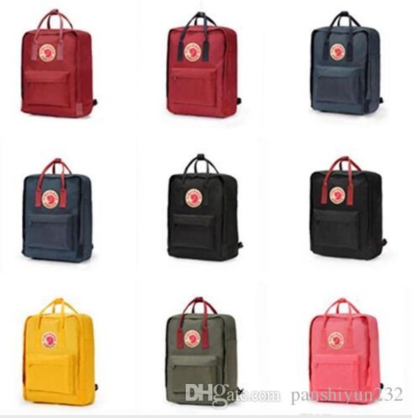 

swedish fox classic backpack fashion style design bag fjallraven - kanken junior high school canvas waterproof backpack sports