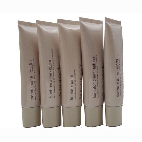 nova composição 50ml Laura Mercier Foundation Primer / Hidratante / mineral / base livre de óleo 4 estilos alta face Qualidade Natural maquiagem de longa duração