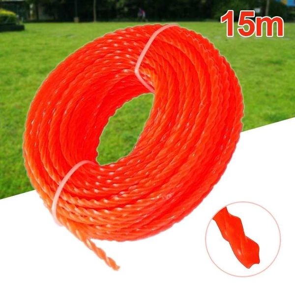 

3mm * 15m нейлон strimmer линия трава кусторезы шнур триммер замена катушка