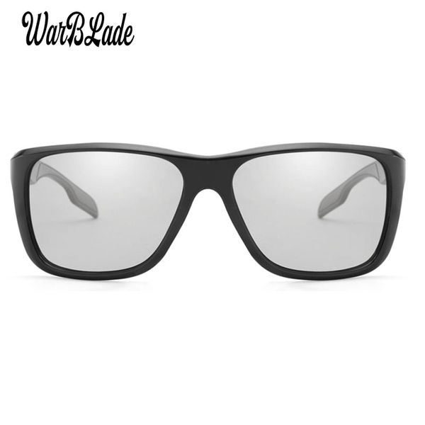 

2020 brand pchromic sunglasses men polarized chameleon discoloration sun glasses for men fashion square driving accessories, White;black