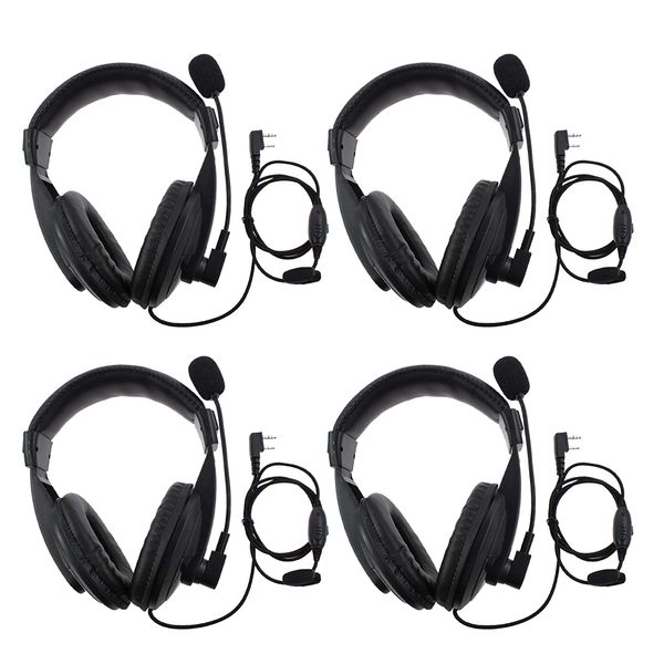 

2pcs professional noise cancelling overhead headsets headphones for baofeng