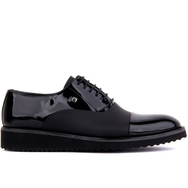

fosco-black patent leather men casual shoes oxford shoes luxury breathable slip on fashion business formal dress male casual office