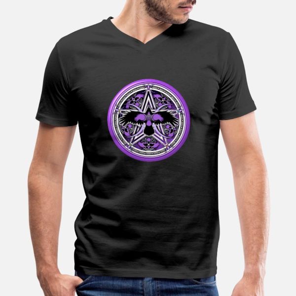 

crow pentacle design 3 t shirt men customize tee shirt o neck standard fitness building spring autumn kawaii shirt