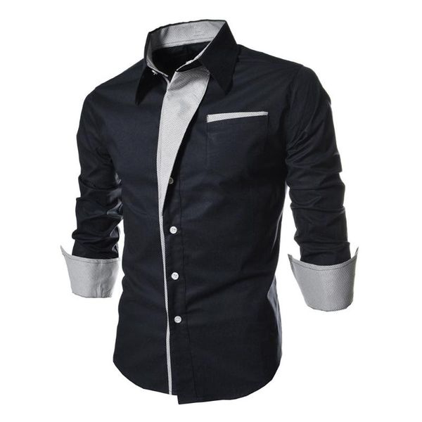 

new mens casual slim stripes assorted colors cotton shirts lapel long-sleeve summer autumn personality male shirts, White;black