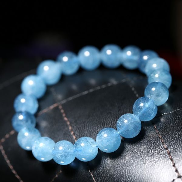

sea blue beads bracelet jewelry, Black