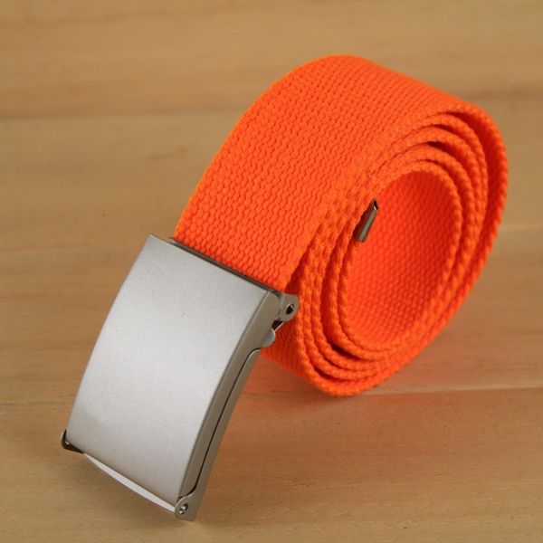 

3.8cm colorful canvas fabric webbing belt, Black;brown