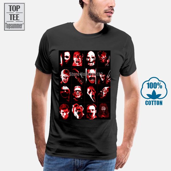 

horror film t shirt cult halloween hannibal krueger frankenstein chucky scream