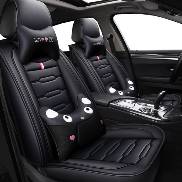 

pu leather cartoon auto seat covers for 6 gh cx-5 zafira b f30 vw b6 solaris x5