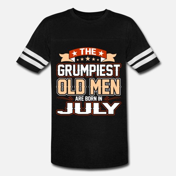 

the grumpiest old men are born in july t shirt men designer cotton s-3xl solid color sunlight authentic summer style vintage shirt