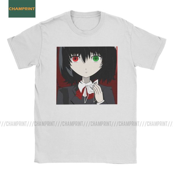 

men misaki mei another t shirt kouichi sakakibara manga school akazawa cotton clothes fun short sleeve tee shirt summer t-shirt