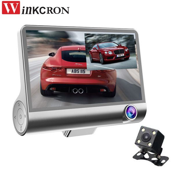 

4.0 inch car dvr camera dash cam 3-way 170 degree wide-angle cycle video camera recorder full hd 1080p dvr video recorder