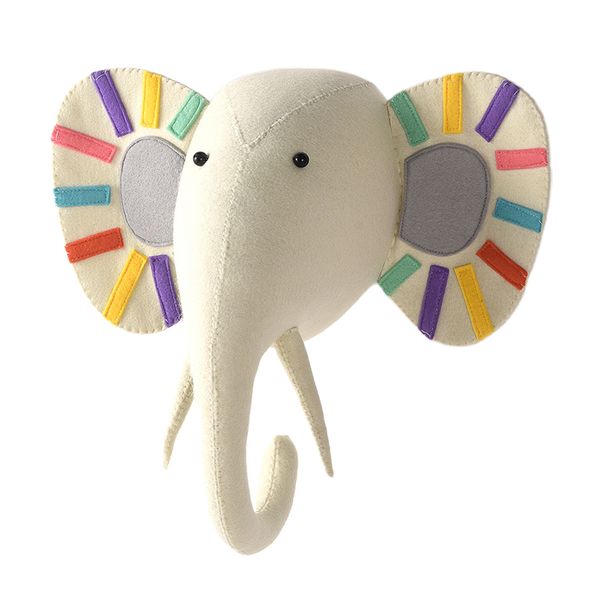 

animal head kids room wool felt decorative art lifelike wall ornament home cute