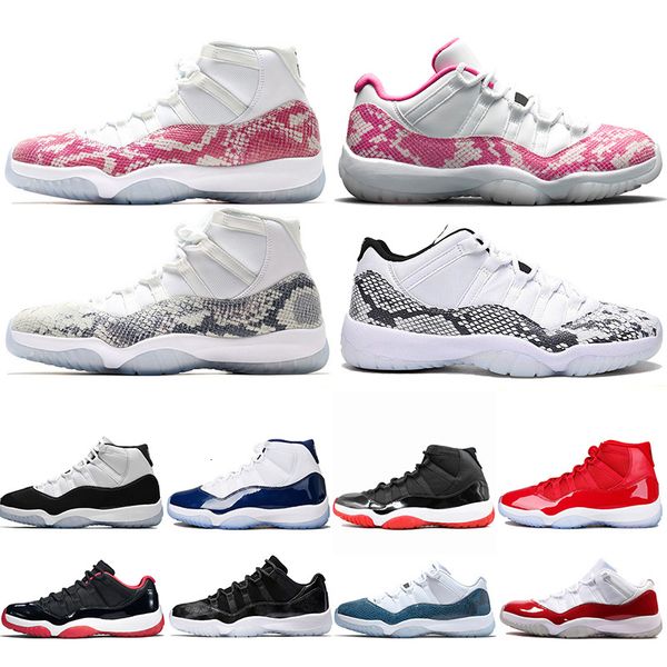 

11 navy розовый змеиной 11s concord 45 мужчин обувь для баскетбола бред space jam cap и платье mens тренер спорта кроссовки размер 36-47
