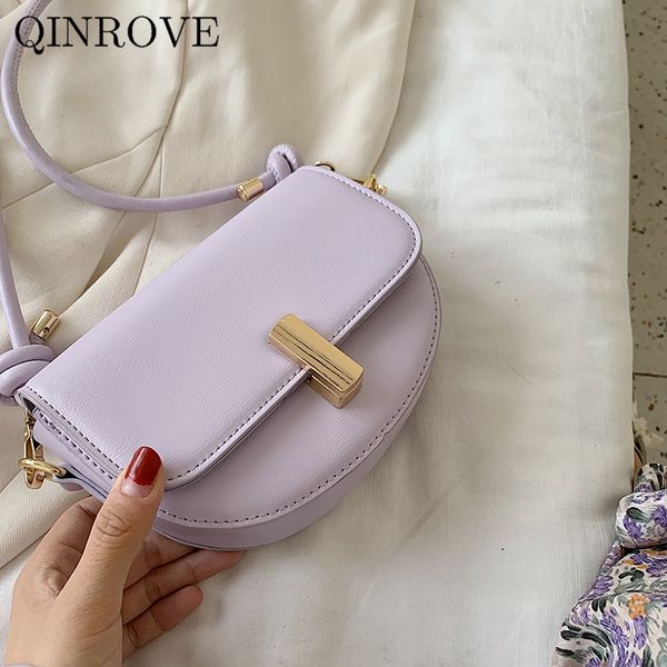 

women saddle bag pu leather crossbody bags ladies small handle bag elegant fashion daily flap cover lock solid casual soft