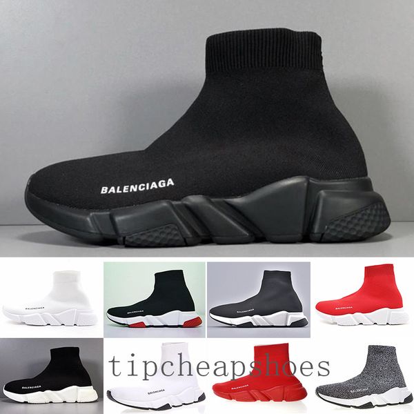 

designer speed trainer casual shoes black white red glitter flat fashion socks boots sneakers fashion trainers runner bb-6q