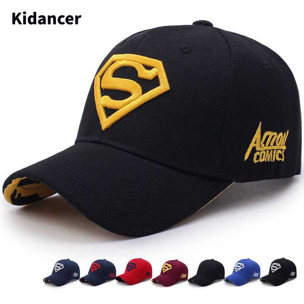 

children's hip hop baseball cap summer kid's sun hat spider man boys girls cotton snapback caps for boy 3-12 years old, Yellow