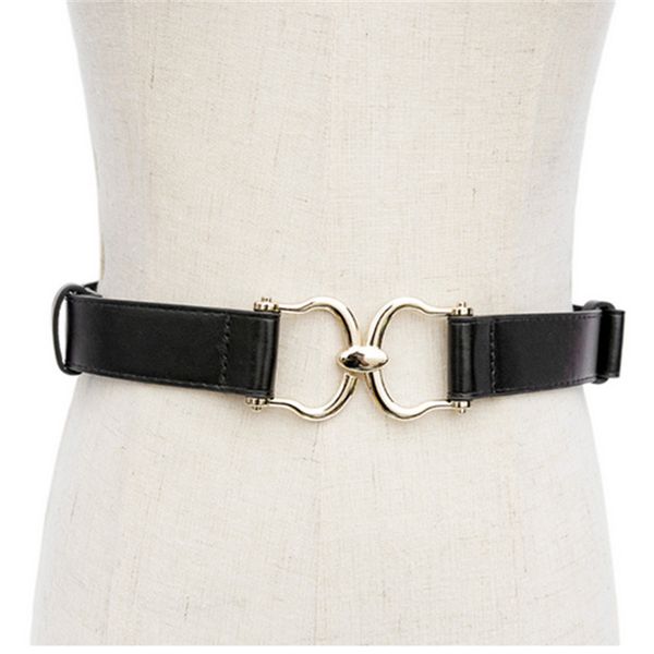 

2020 fashion women skinny belt, elastic invisible waist belt with metal buckle for jeans pants dresses high quality, Black;brown