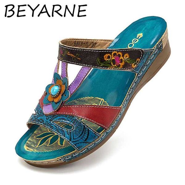 

beyarne dropshipping 2020 new roman summer sandals women wedge heels anti-slip beach peep-toe shoes platfrom casual slippers, Black