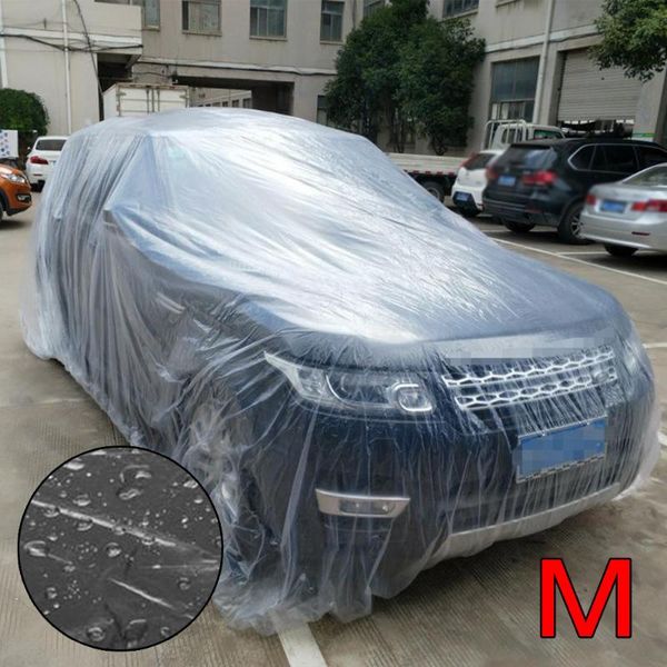 

clear car cover plastic seamless dustproof universal transpartent rubber band