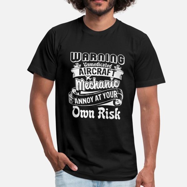 

aircraft mechanic t shirt men printed tee shirt euro size s-3xl unique cute breathable summer standard shirt
