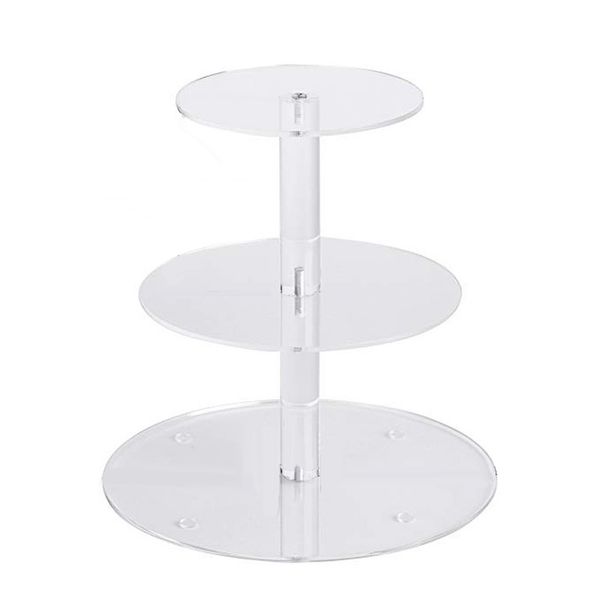 

holder display shelf transparent deskacrylic dinner cake stand detachable