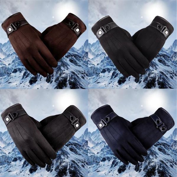 

five fingers gloves anti slip men warm motorcycle ski snow snowboard hand guantes eldiven handschoenen 40fe14, Blue;gray